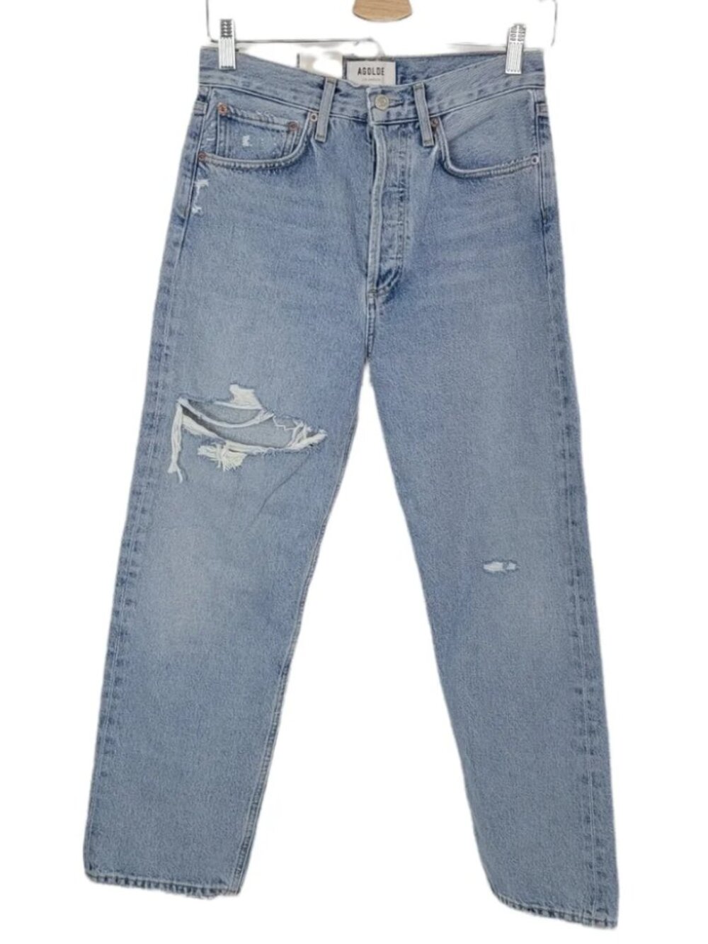 Agolde 90s Mid Rise Loose Straight Button Fly Jean Eco Wash New With Tag Size 25